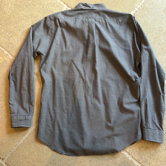 Ralph Lauren Men’s Medium classic fit plaid button down navy/tan/white - Picture 6 of 6